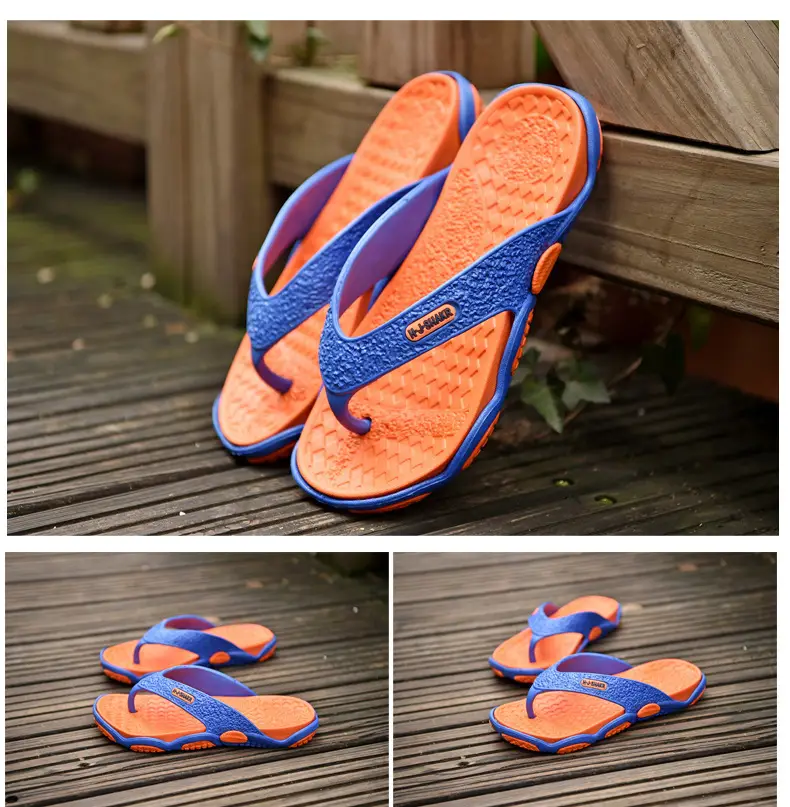 plus size Flip-flops Men's Summer Outer Wear Beach Slippers Casual Two-color Foreign Trade Slippers Men's Cross-border Slippers Men's — feature 47