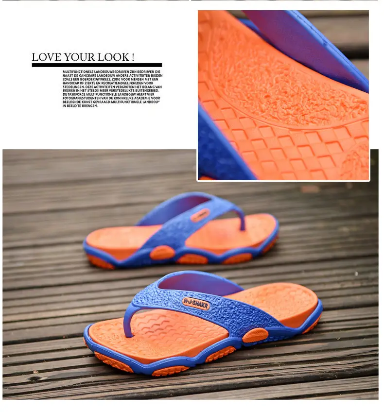 plus size Flip-flops Men's Summer Outer Wear Beach Slippers Casual Two-color Foreign Trade Slippers Men's Cross-border Slippers Men's — feature 48