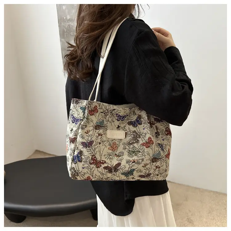 Large Floral Print Shoulder Bag for Women — feature 13