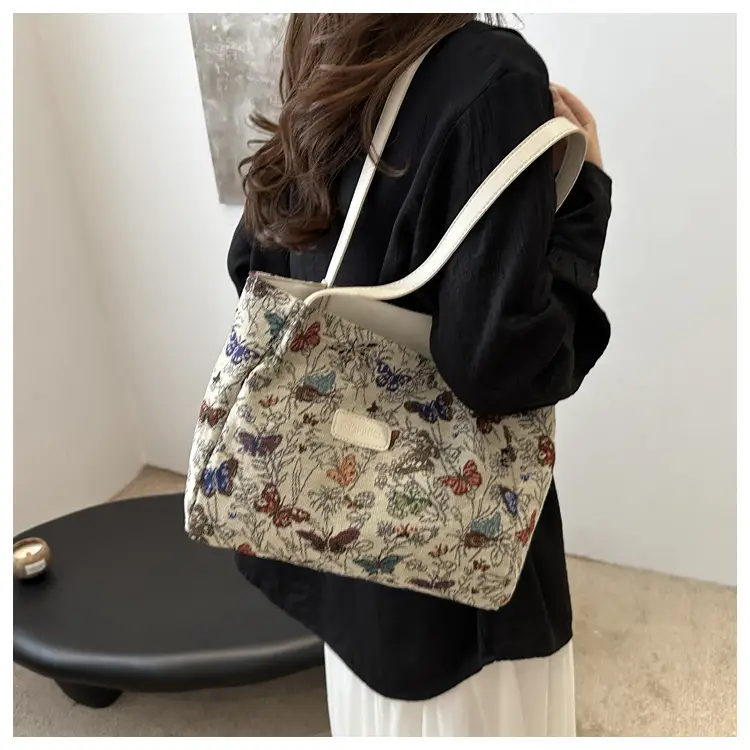 Large Floral Print Shoulder Bag for Women — feature 15