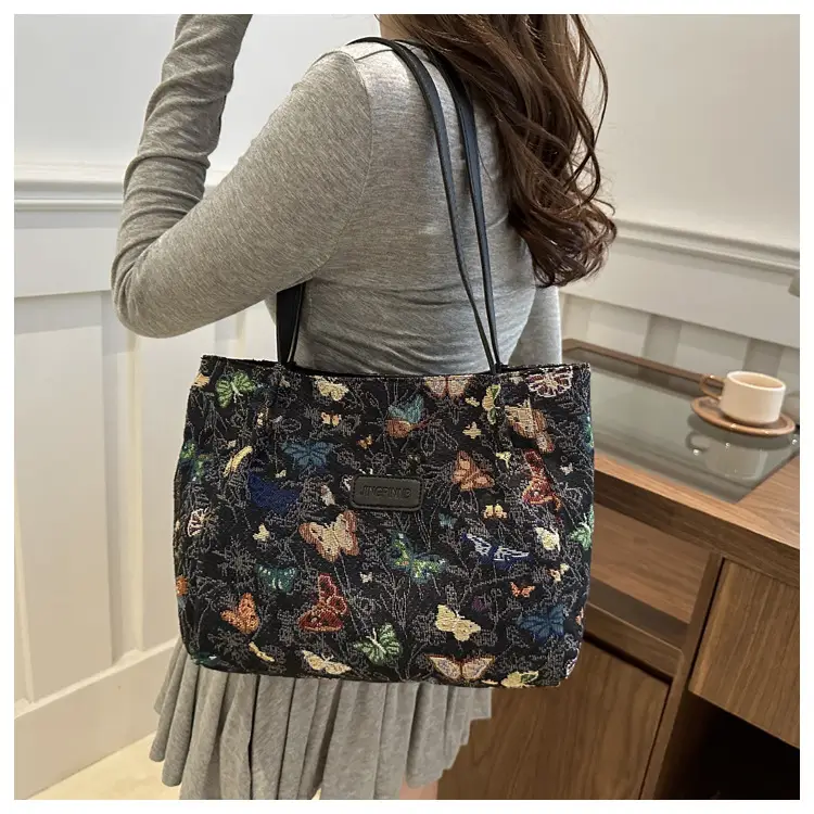 Large Floral Print Shoulder Bag for Women — feature 21