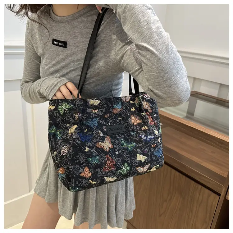 Large Floral Print Shoulder Bag for Women — feature 24