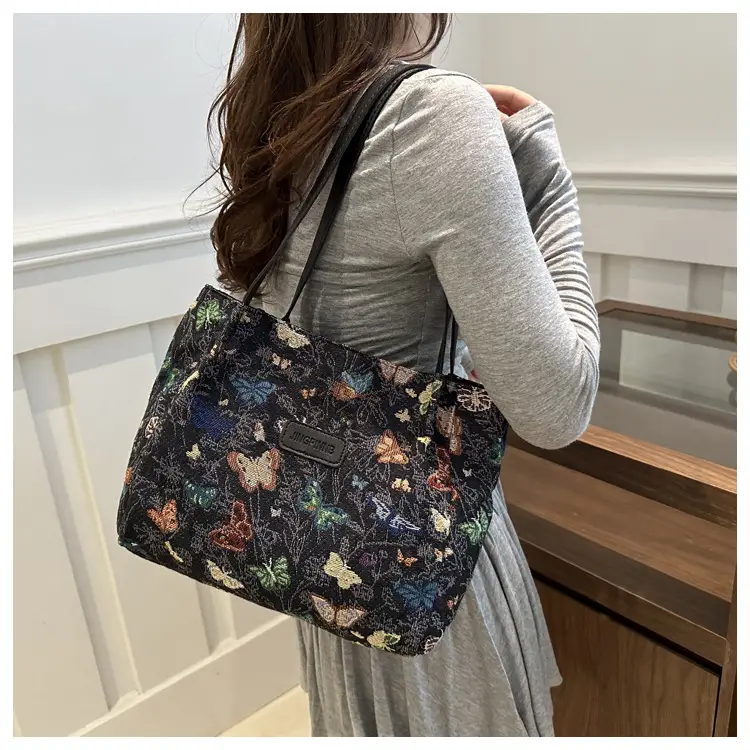 Large Floral Print Shoulder Bag for Women — feature 25
