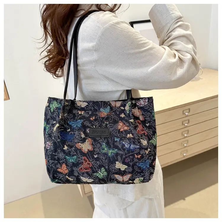 Large Floral Print Shoulder Bag for Women — feature 26