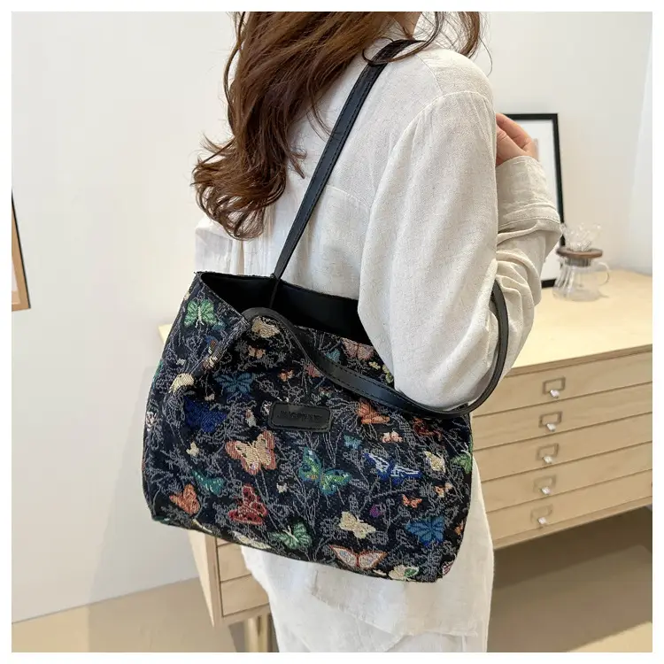 Large Floral Print Shoulder Bag for Women — feature 27
