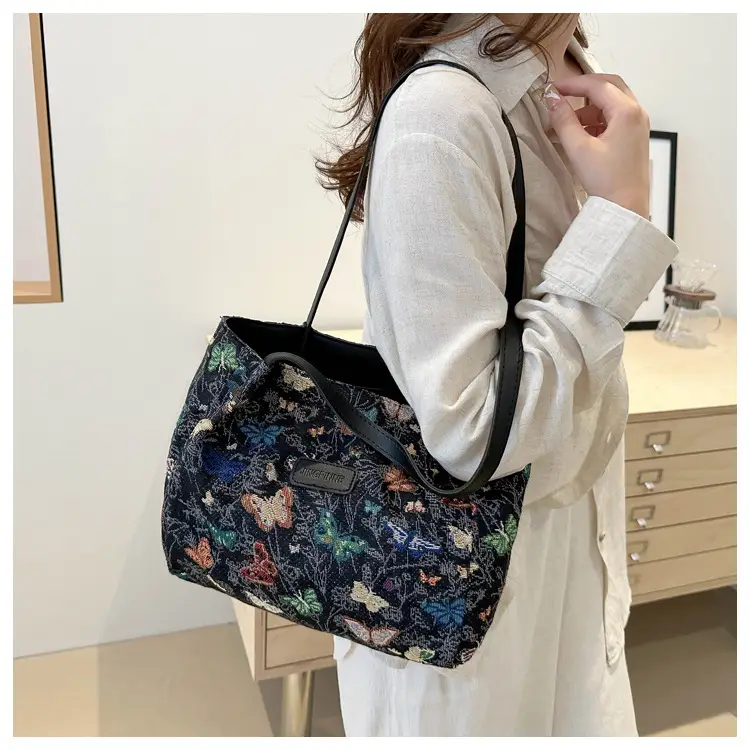 Large Floral Print Shoulder Bag for Women — feature 28