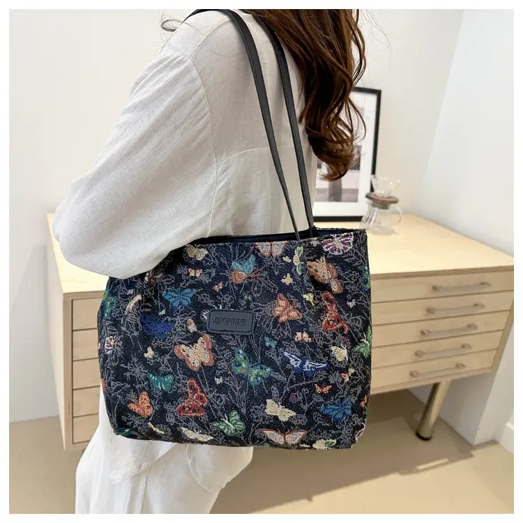 Large Floral Print Shoulder Bag for Women — feature 30