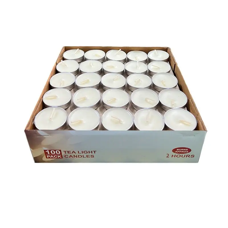 Smokeless and Odorless Candle Household Tea Wax Natural Environmentally Friendly Health 2-8 Hours Restaurant Heating Small Candle Warm Tea Wax