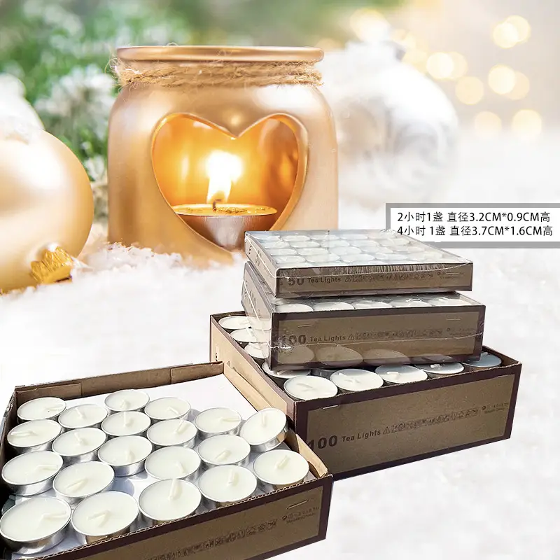 Smokeless and Odorless Candle Household Tea Wax Natural Environmentally Friendly Health 2-8 Hours Restaurant Heating Small Candle Warm Tea Wax — feature 1