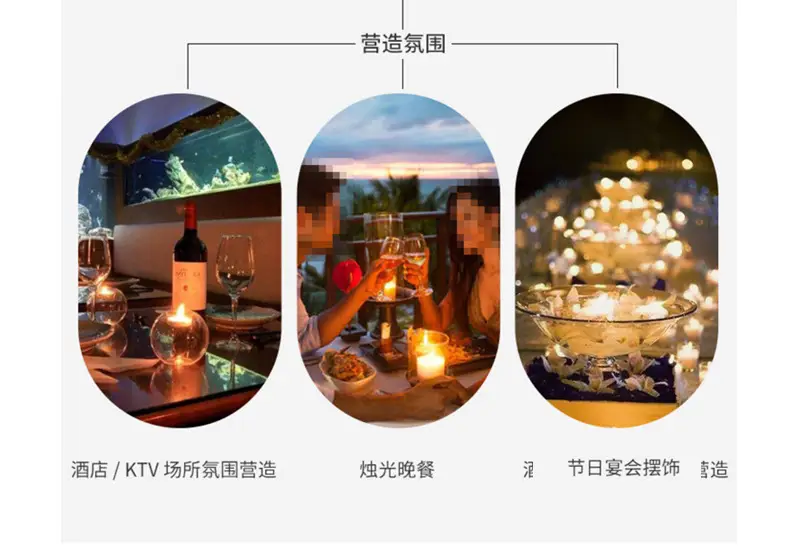 Smokeless and Odorless Candle Household Tea Wax Natural Environmentally Friendly Health 2-8 Hours Restaurant Heating Small Candle Warm Tea Wax — feature 11