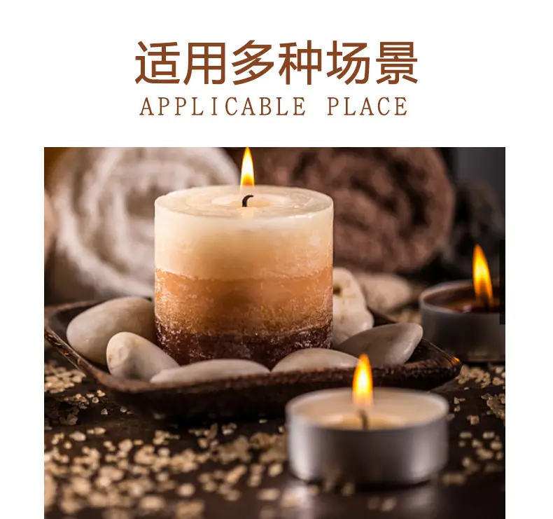 Smokeless and Odorless Candle Household Tea Wax Natural Environmentally Friendly Health 2-8 Hours Restaurant Heating Small Candle Warm Tea Wax — feature 9