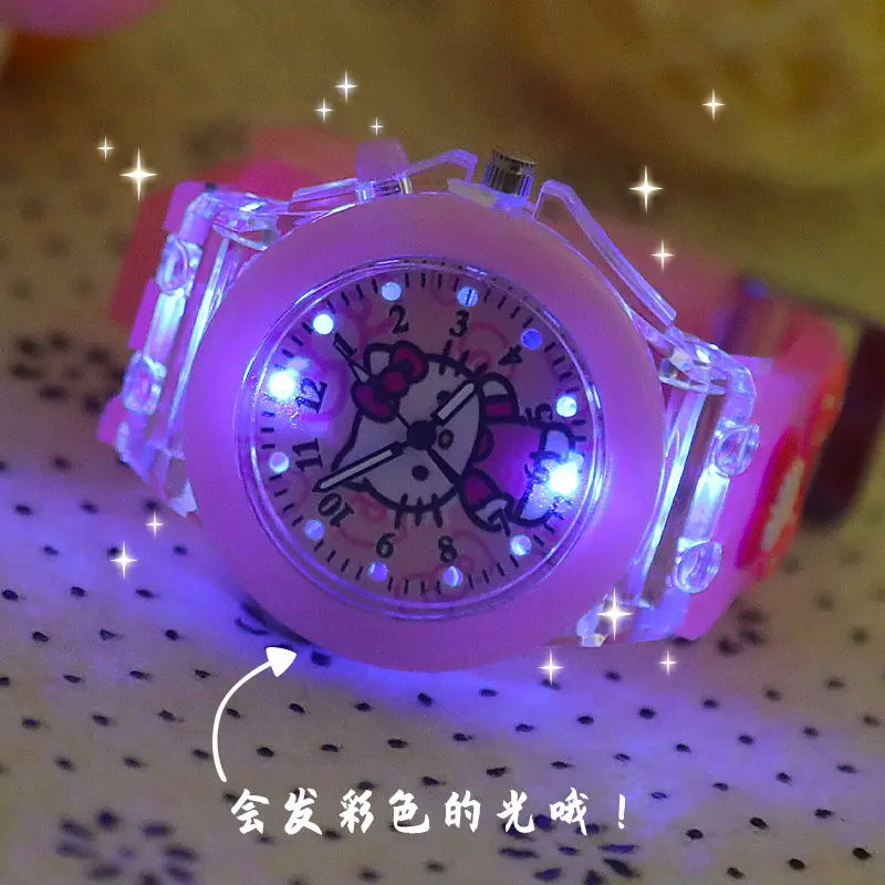 Sanrio Unicorn Cartoon Watch for Girls Pink Crystal Band - Image 8