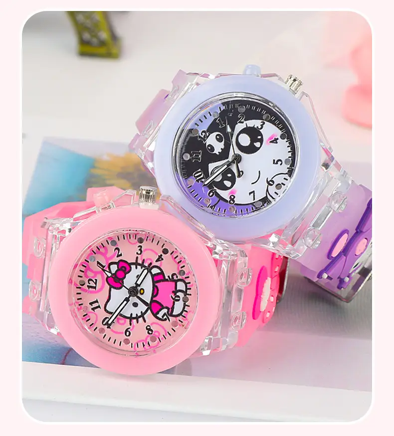 Sanrio Unicorn Cartoon Watch for Girls Pink Crystal Band — feature 14