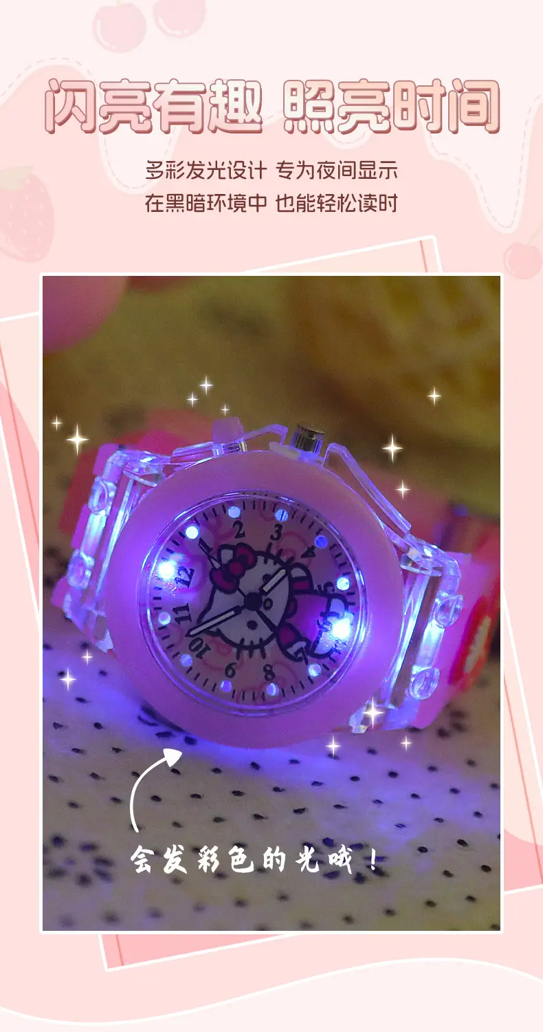 Sanrio Unicorn Cartoon Watch for Girls Pink Crystal Band — feature 6