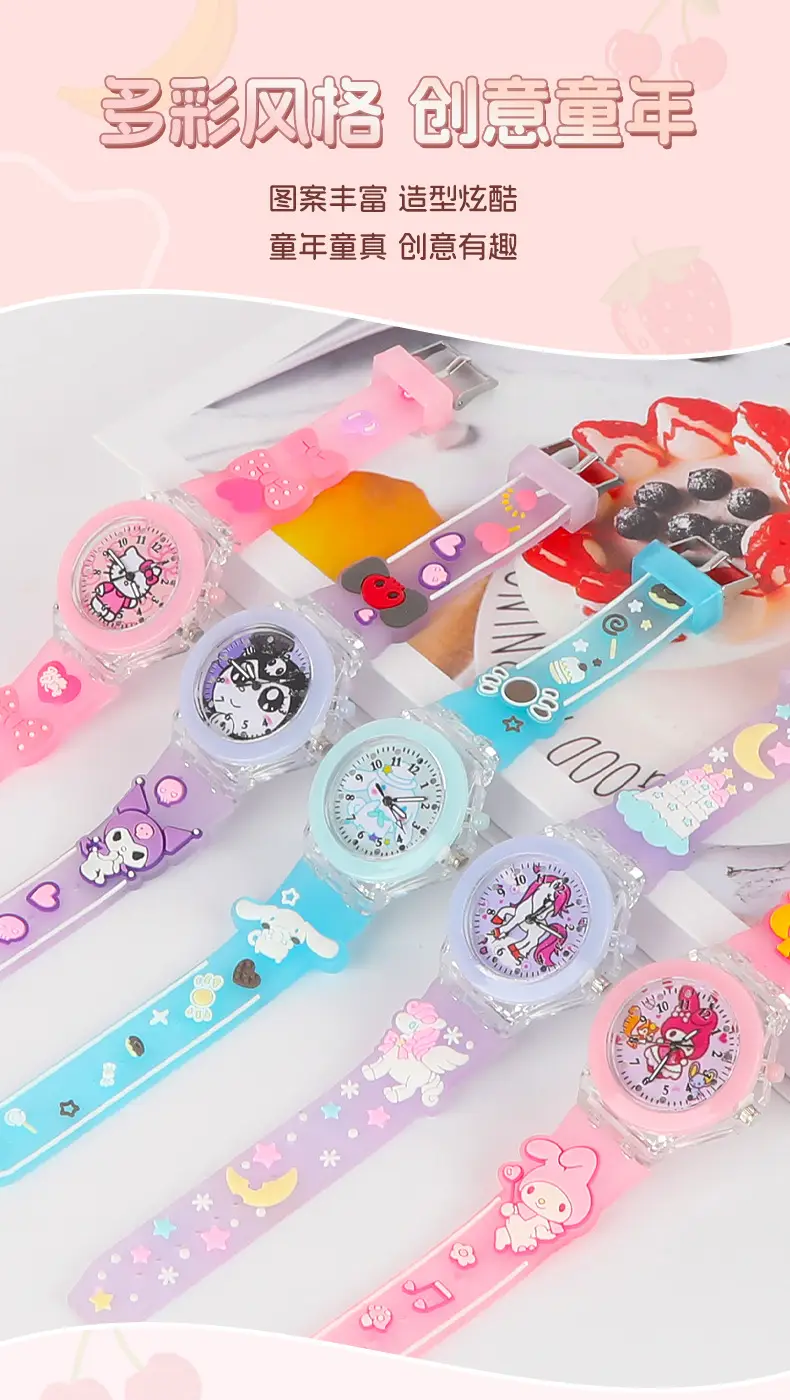 Sanrio Unicorn Cartoon Watch for Girls Pink Crystal Band — feature 8