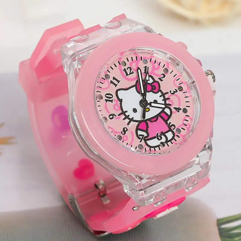 Sanrio Unicorn Cartoon Watch for Girls Pink Crystal Band - Image 4