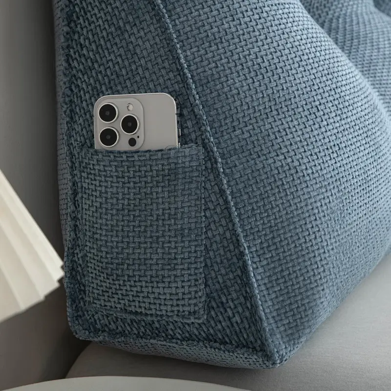 Dark Blue Bay Window Tatami Cushion Backrest for Bed