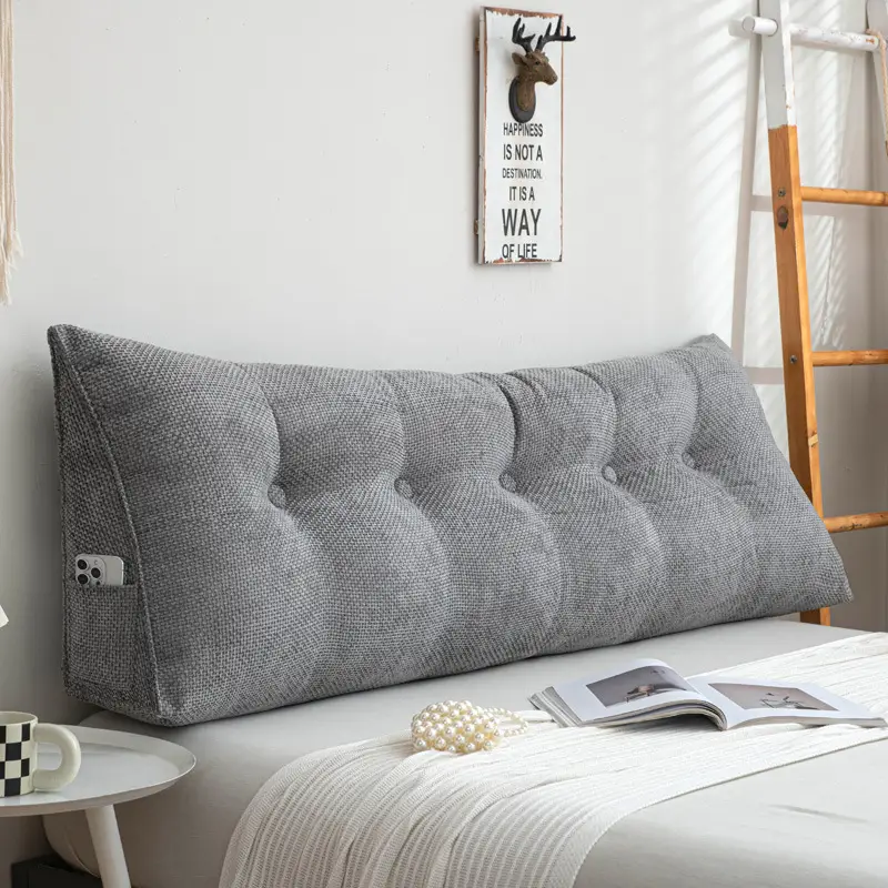 Dark Blue Bay Window Tatami Cushion Backrest for Bed