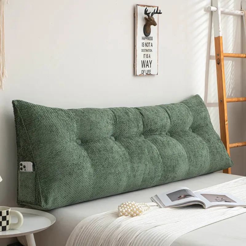 Dark Blue Bay Window Tatami Cushion Backrest for Bed