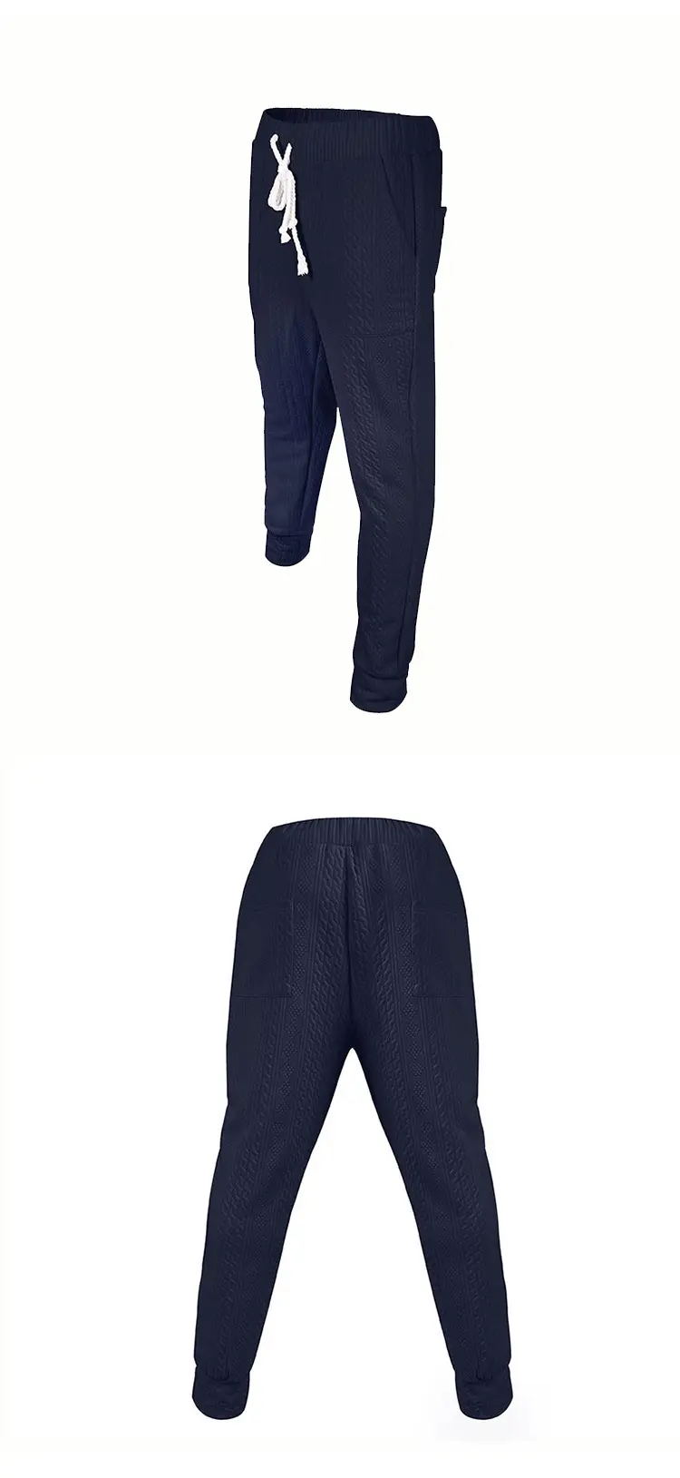 Men's Jacquard Drawstring Pants Large Casual Set — feature 9