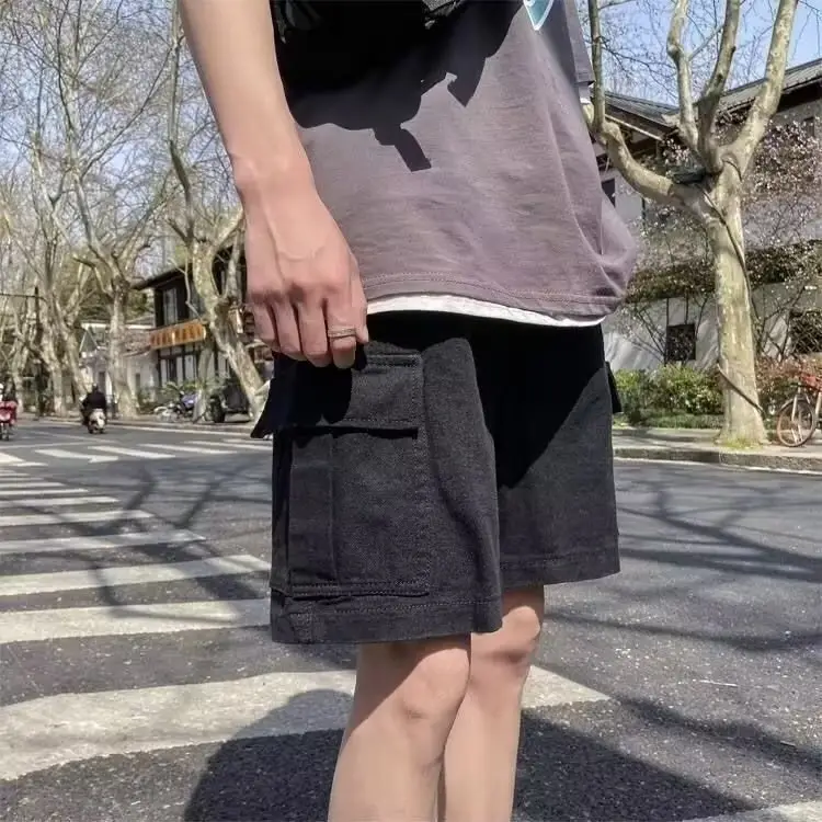 Men's Green Cotton Pocket Shorts All Summer — feature 6