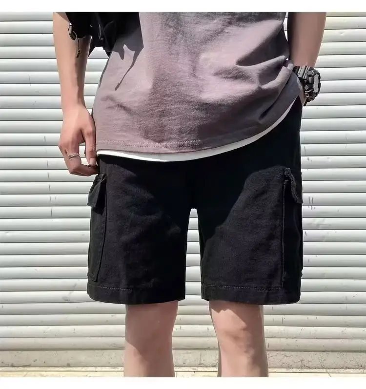 Men's Green Cotton Pocket Shorts All Summer — feature 9