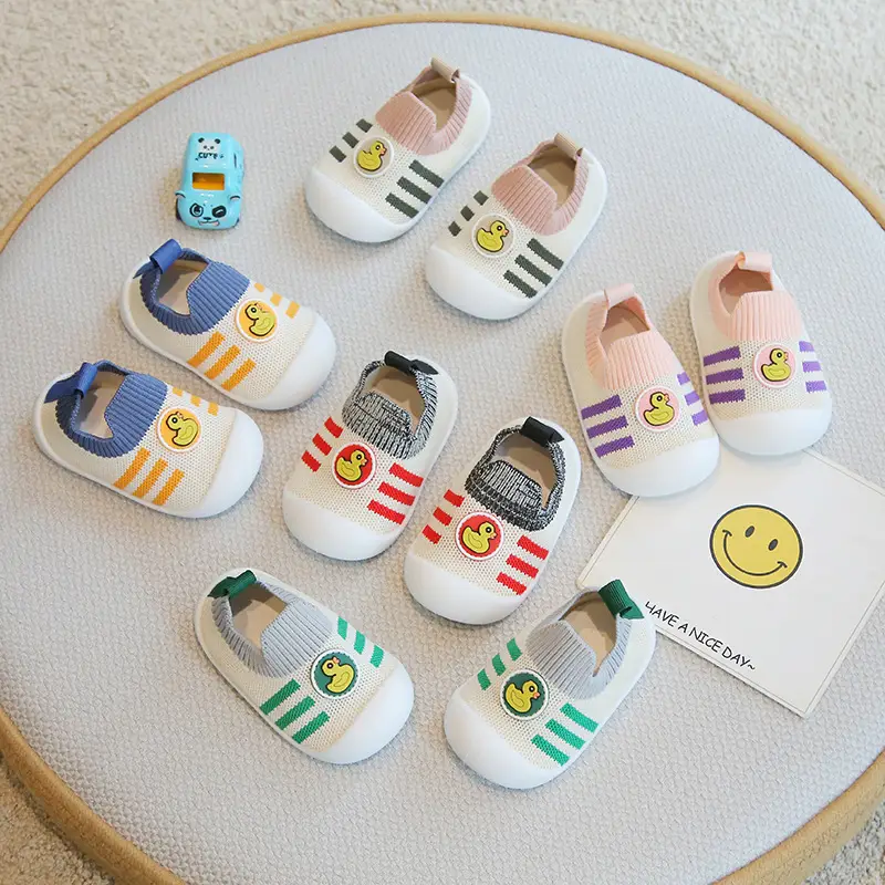 Baby Fly-Knit Shoes Pink Purple Spring Summer