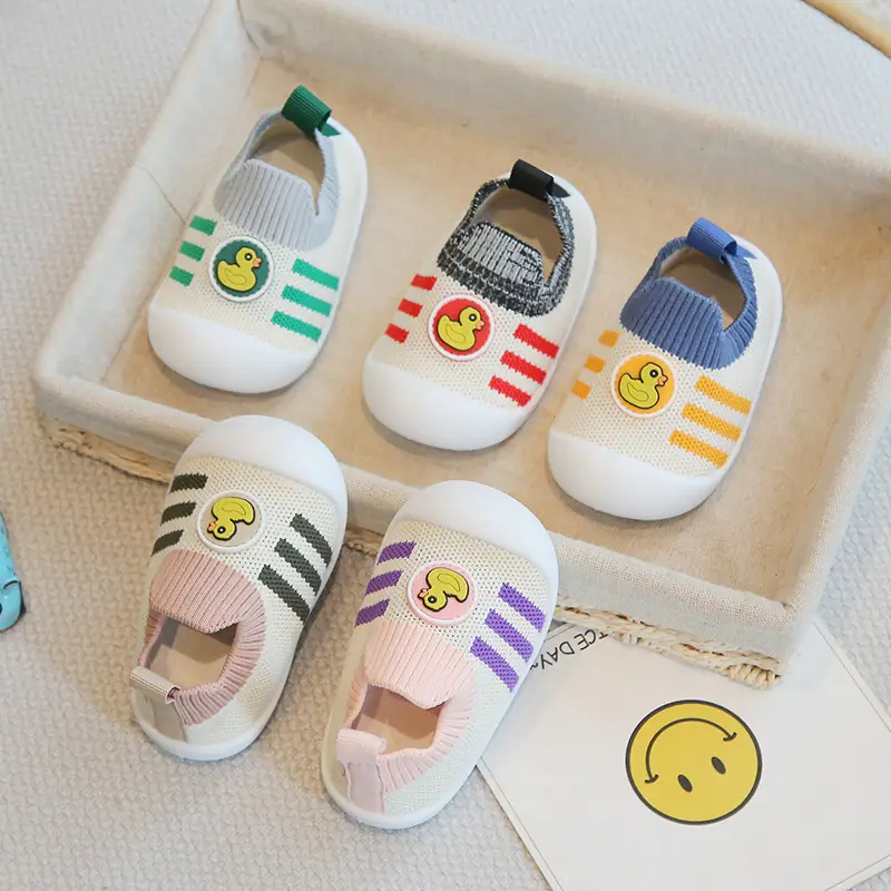Baby Fly-Knit Shoes Pink Purple Spring Summer