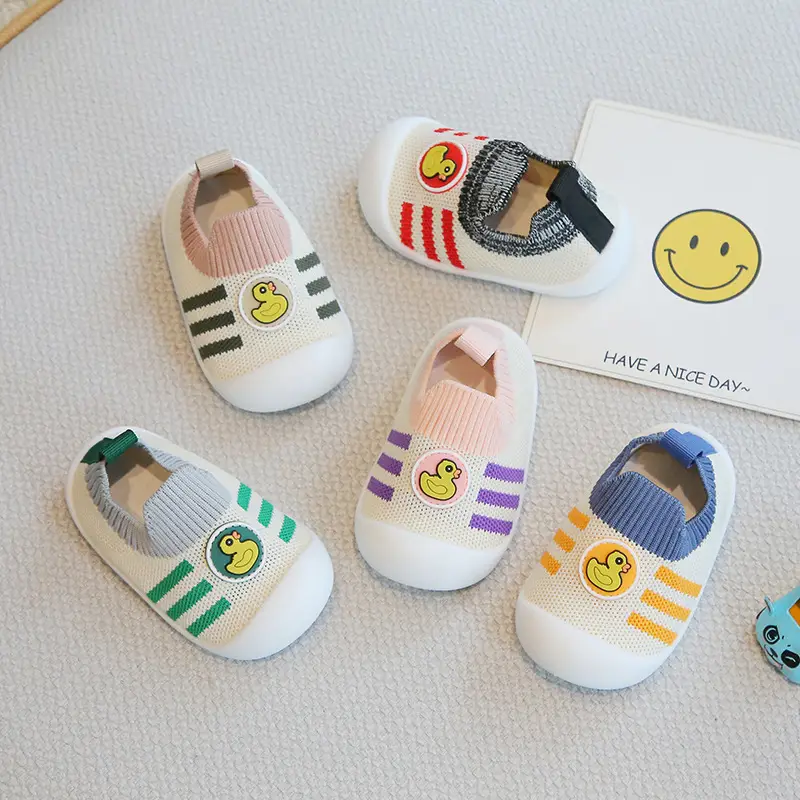 Baby Fly-Knit Shoes Pink Purple Spring Summer
