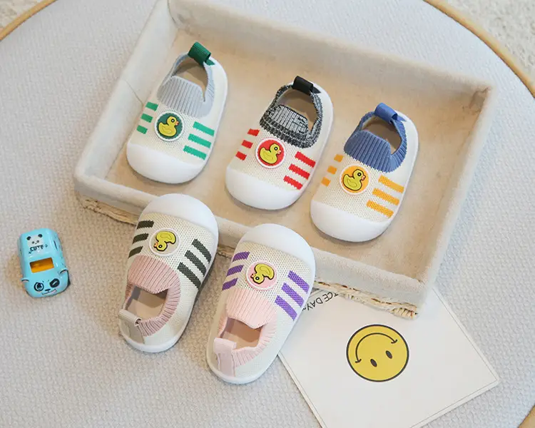 Baby Fly-Knit Shoes Pink Purple Spring Summer — feature 3