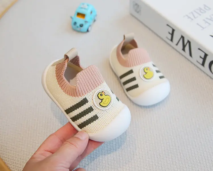 Baby Fly-Knit Shoes Pink Purple Spring Summer