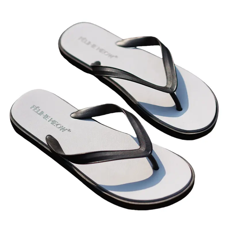 Cross-Border Men's Flip-Flops New Summer Style Solid Color Simple Versatile Fashionable Non-Slip Beach Home Sandals - Image 8