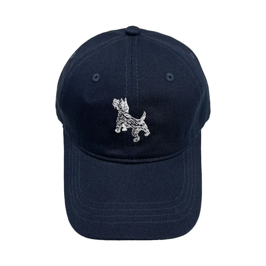 Cute Puppy Embroidered Navy Baseball Cap for Men Women - Image 7