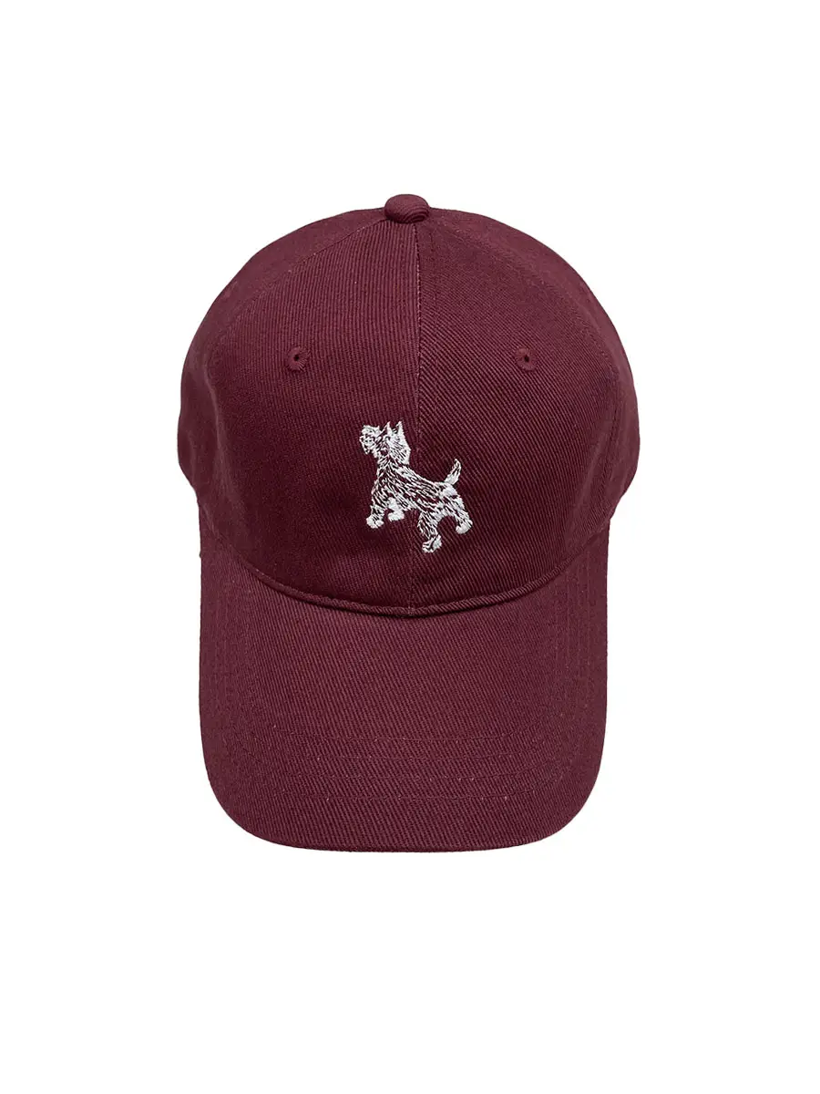 Cute Puppy Embroidered Navy Baseball Cap for Men Women - Image 2