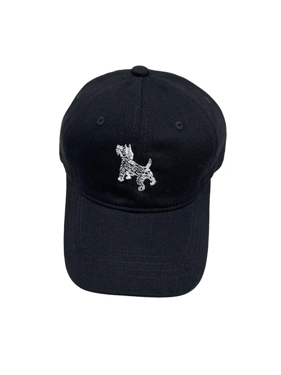 Cute Puppy Embroidered Navy Baseball Cap for Men Women - Image 3