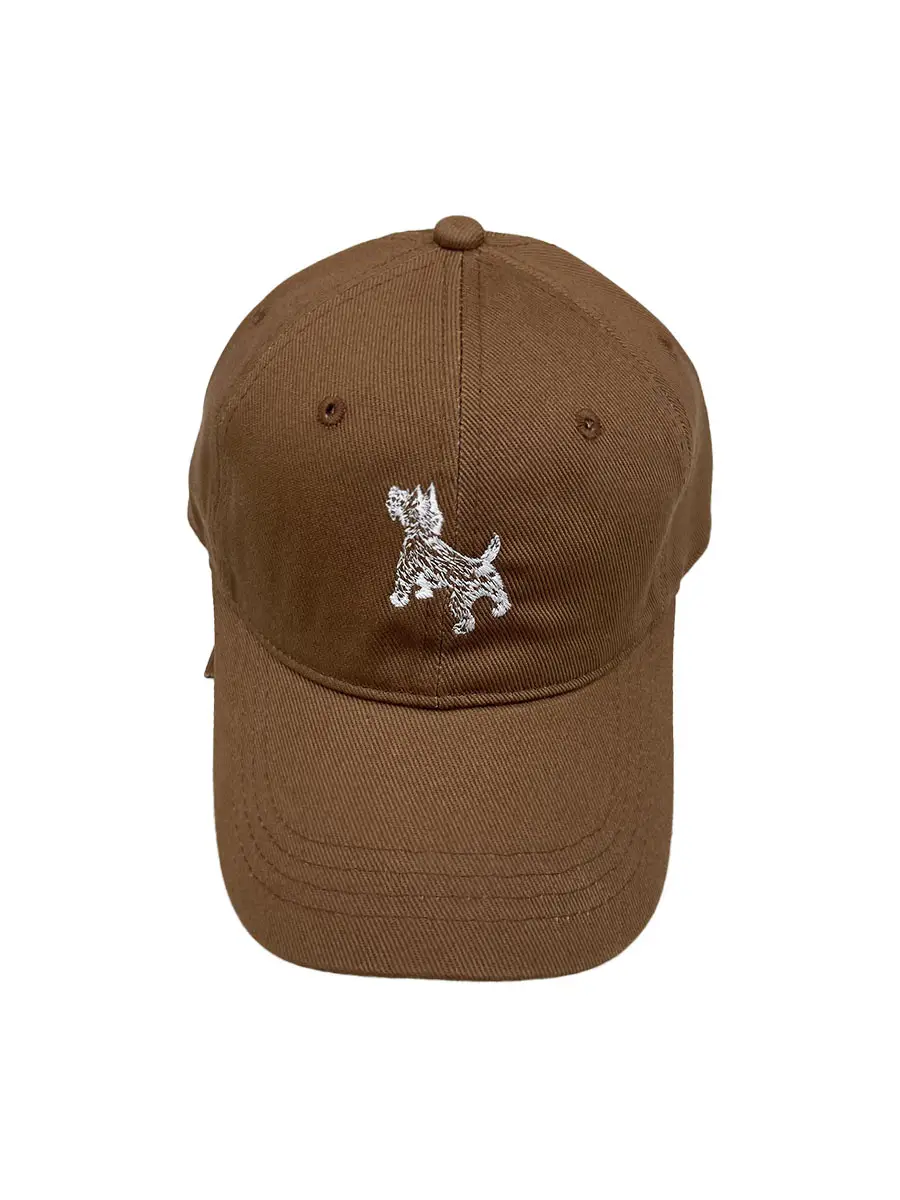 Cute Puppy Embroidered Navy Baseball Cap for Men Women - Image 4
