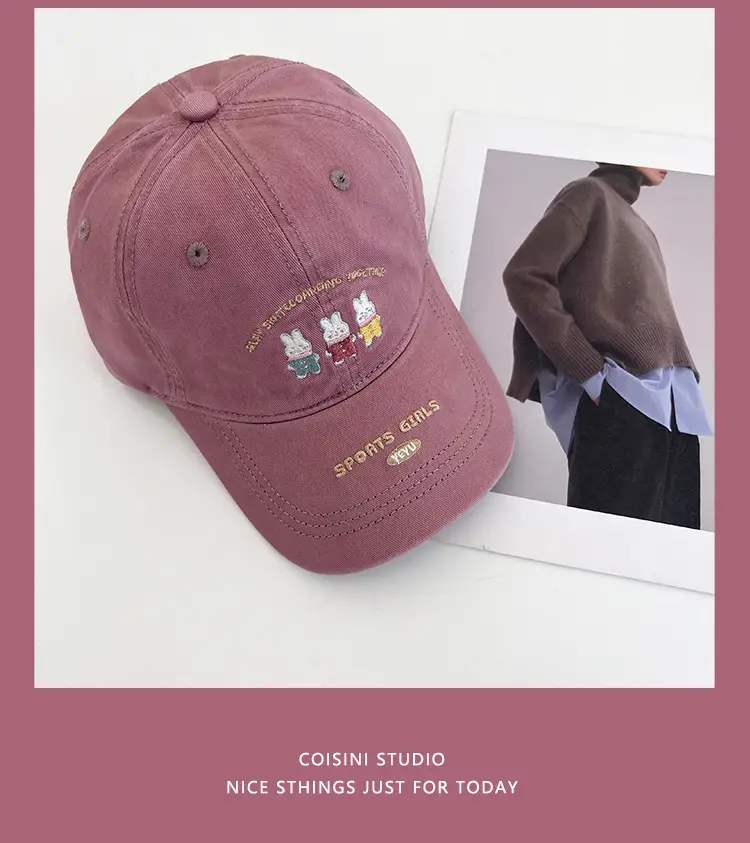 Japanese Cartoon Rabbit Cap for Kids Spring Summer Casual — feature 13