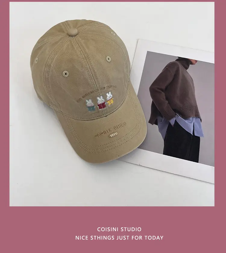 Japanese Cartoon Rabbit Cap for Kids Spring Summer Casual — feature 15