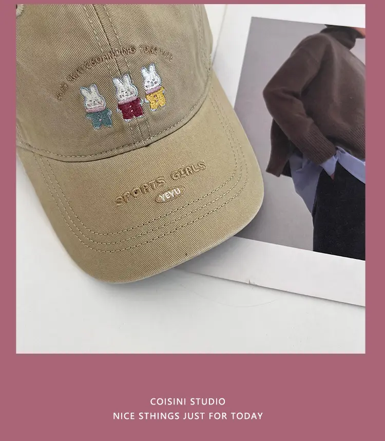 Japanese Cartoon Rabbit Cap for Kids Spring Summer Casual — feature 16