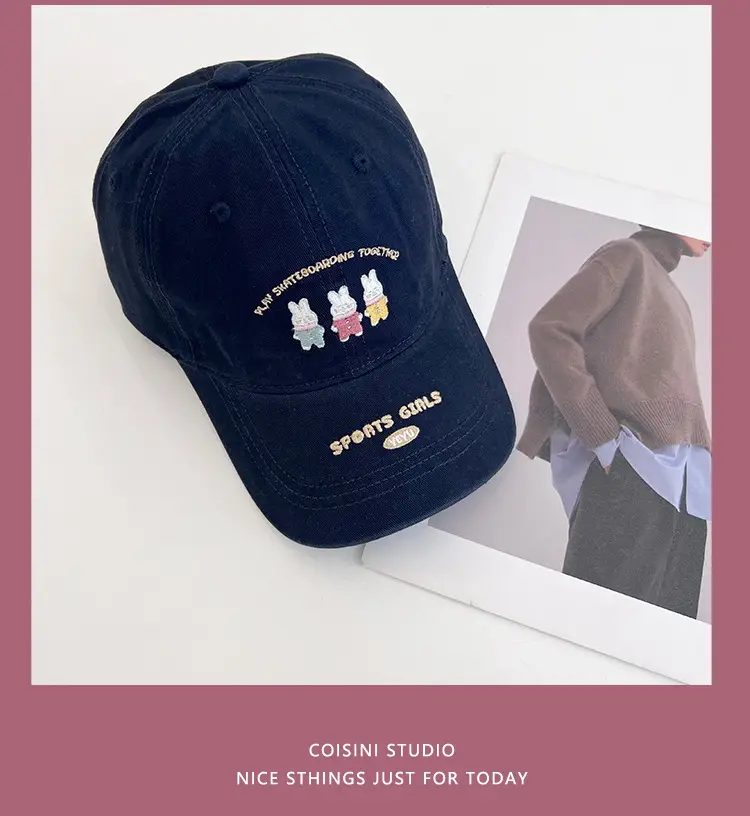 Japanese Cartoon Rabbit Cap for Kids Spring Summer Casual — feature 21