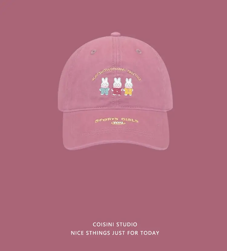 Japanese Cartoon Rabbit Cap for Kids Spring Summer Casual — feature 3