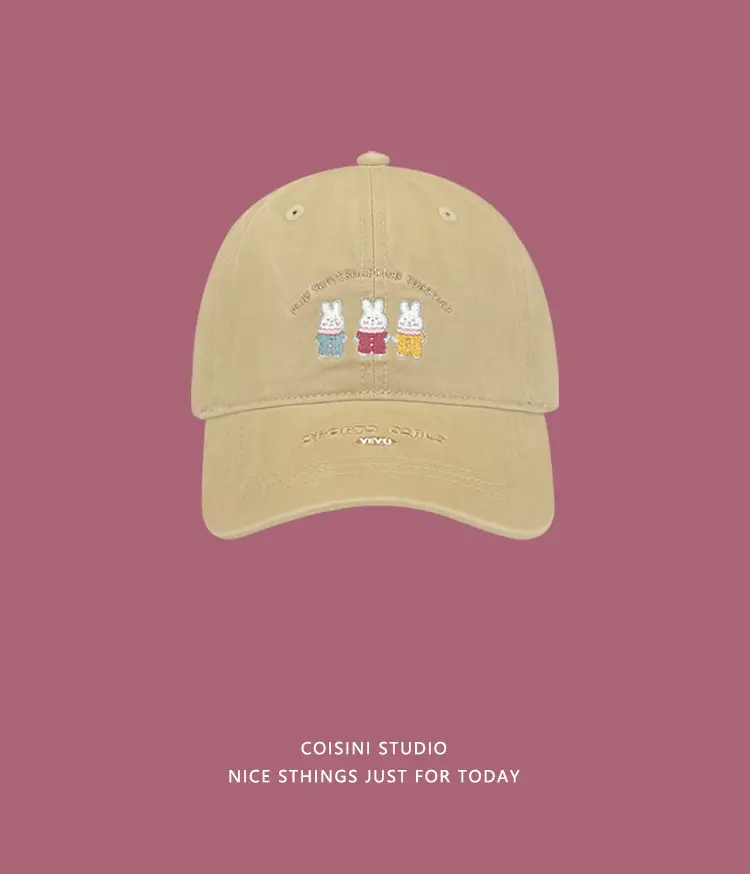 Japanese Cartoon Rabbit Cap for Kids Spring Summer Casual — feature 4