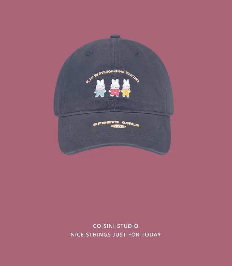 Japanese Cartoon Rabbit Cap for Kids Spring Summer Casual — feature 7