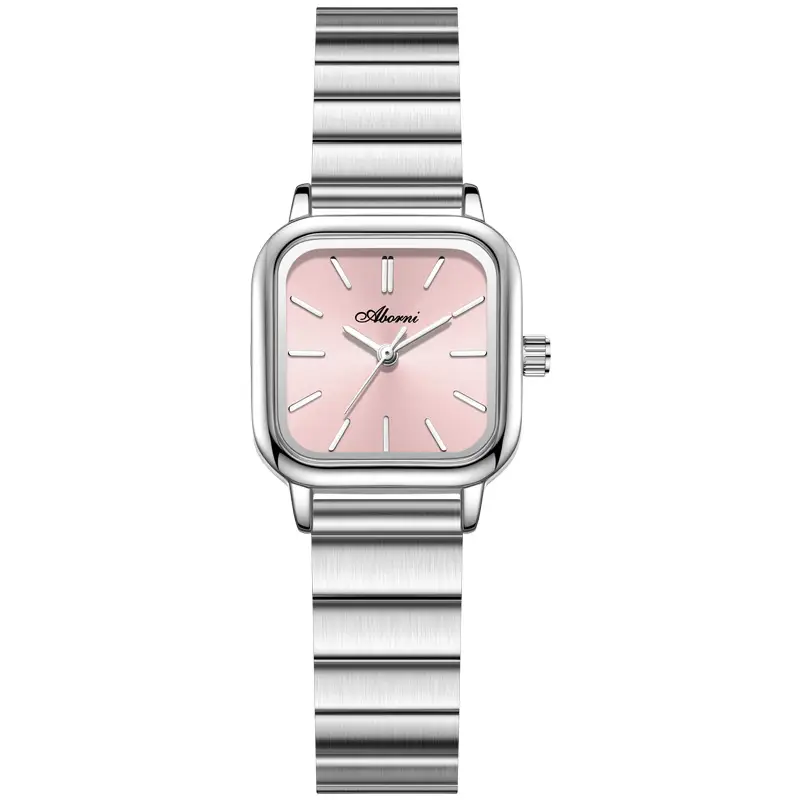 Asian Platinum Square Watch Women's Quartz Waterproof - Image 7