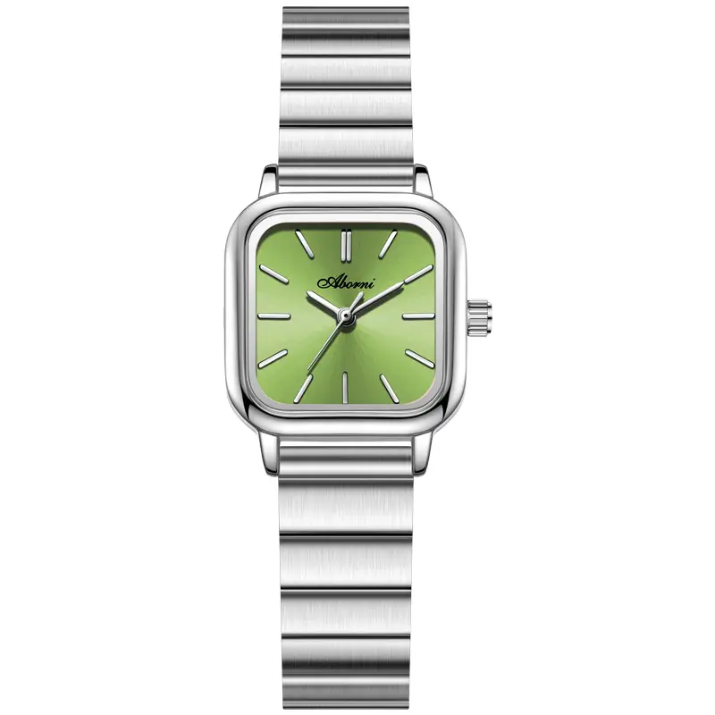 Asian Platinum Square Watch Women's Quartz Waterproof - Image 2