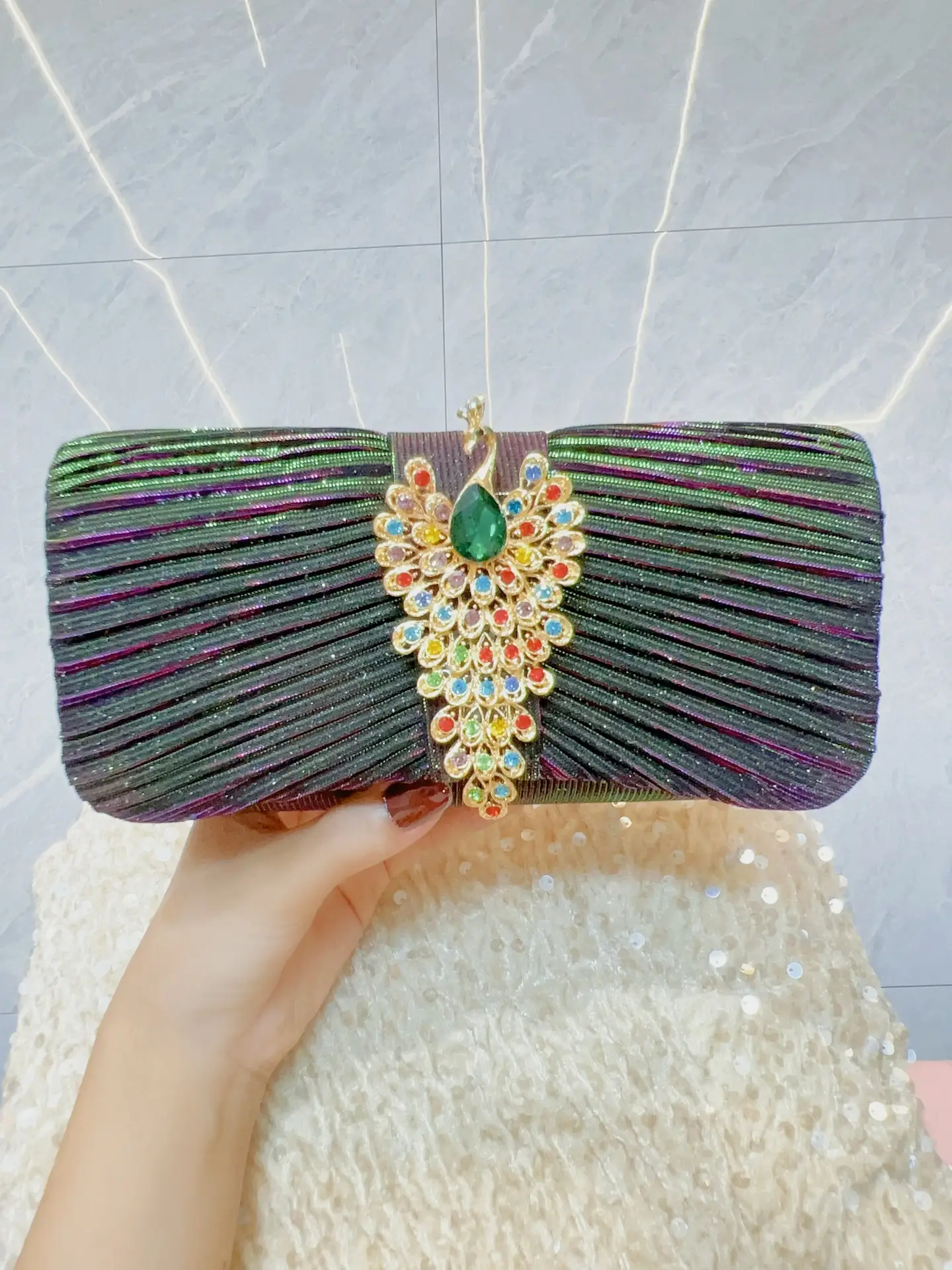New Cross-border Clutch Banquet Bag Party Small Bag — feature 10