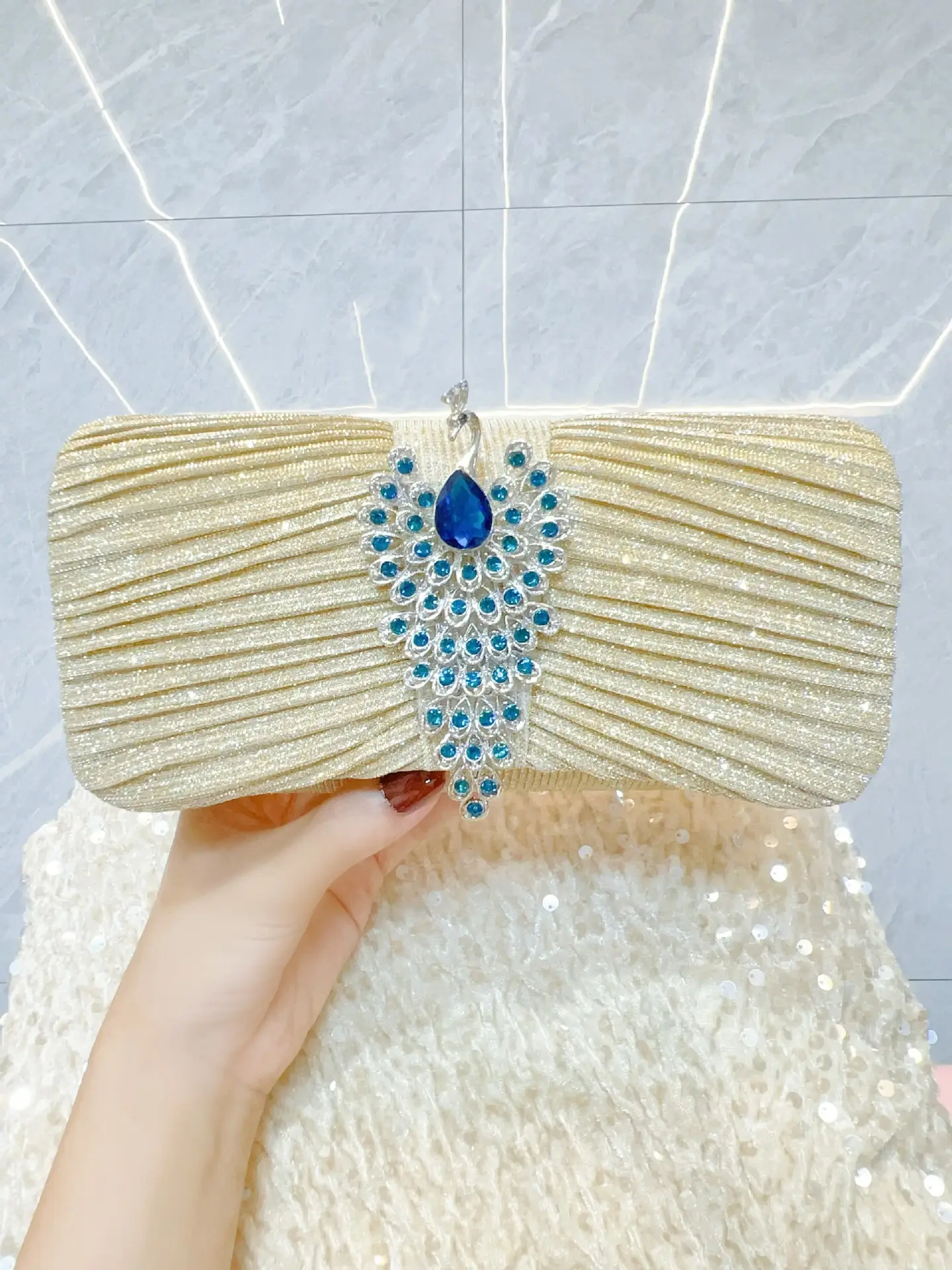 New Cross-border Clutch Banquet Bag Party Small Bag — feature 11