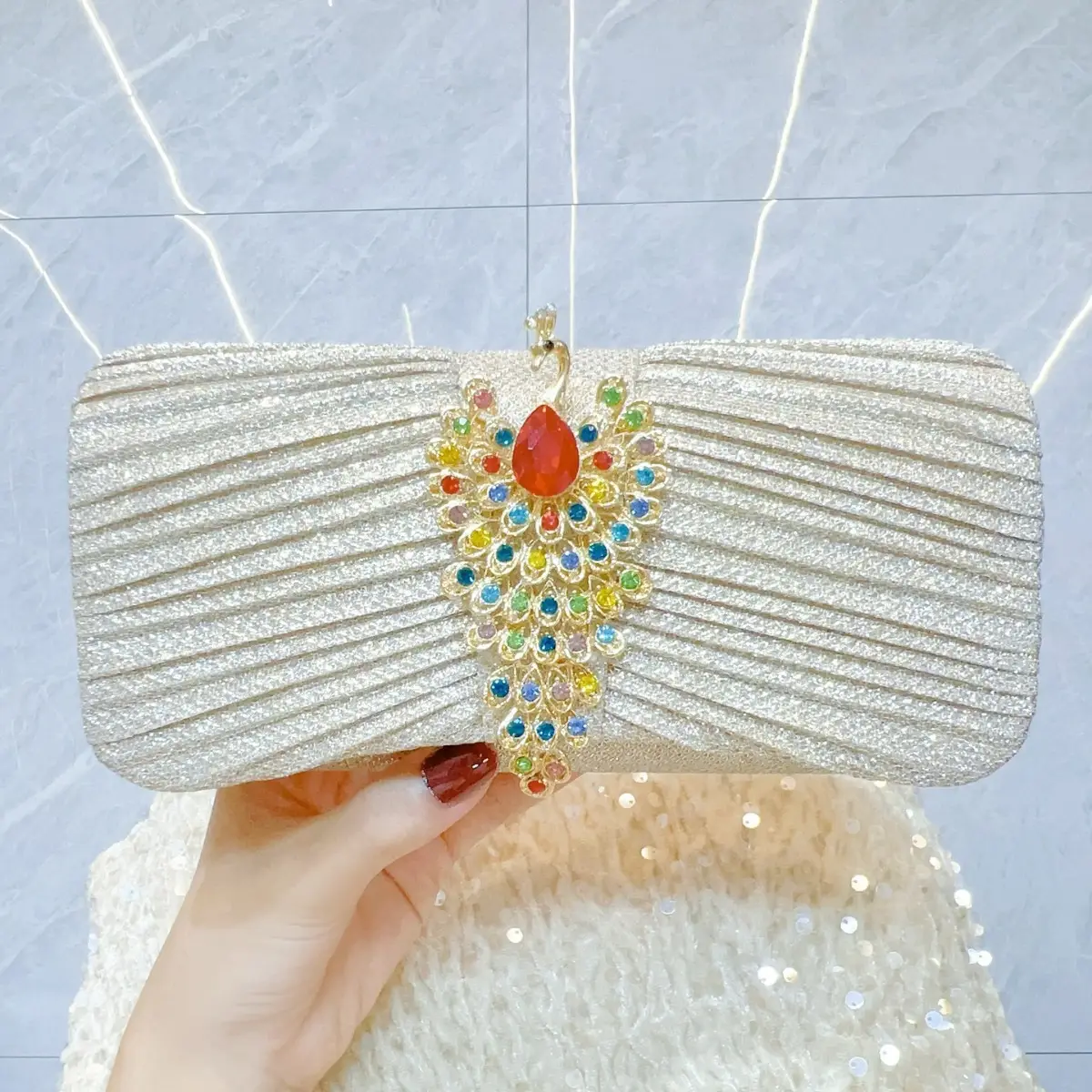 New Cross-border Clutch Banquet Bag Party Small Bag - Image 2