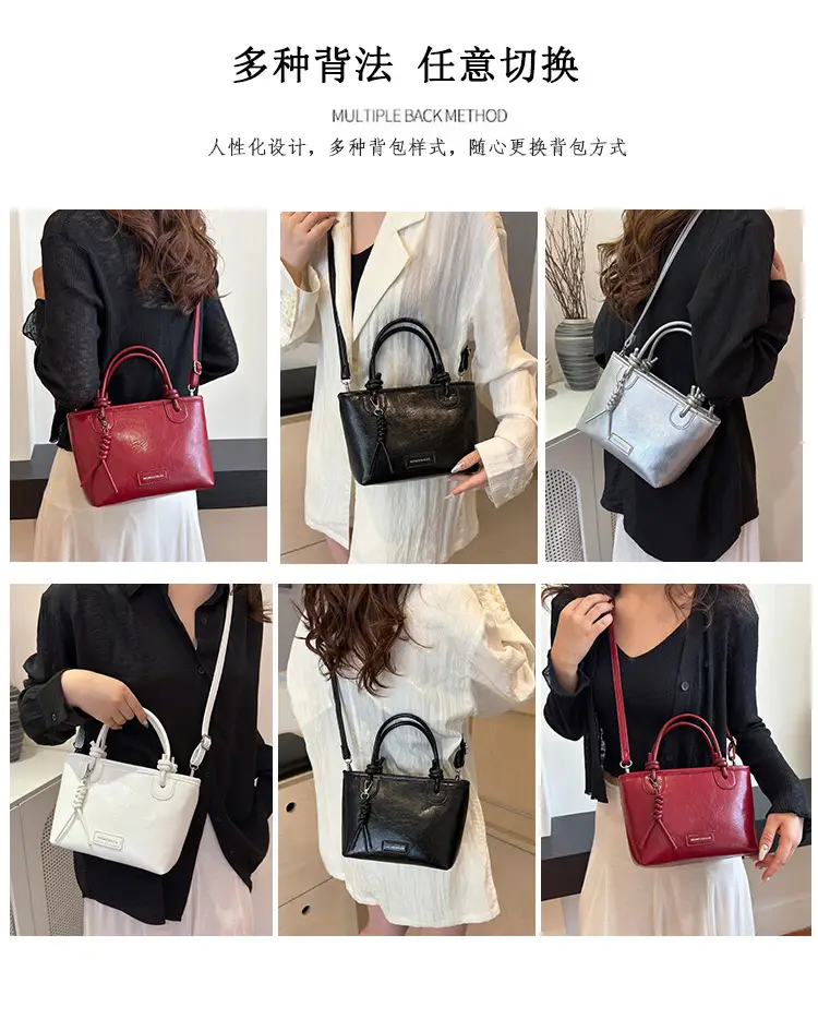 White Leather Bucket Handbag for Women 2024 — feature 11