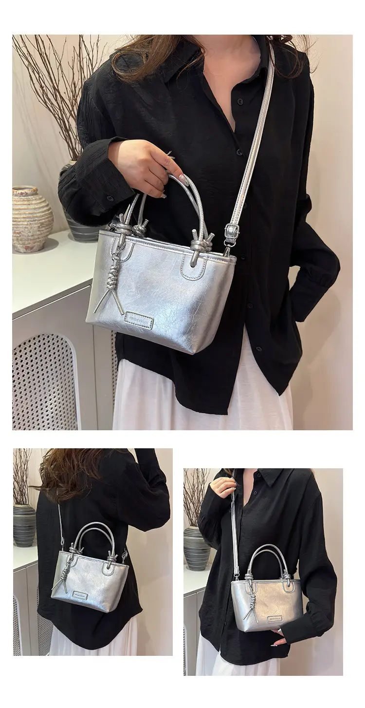 White Leather Bucket Handbag for Women 2024 — feature 14
